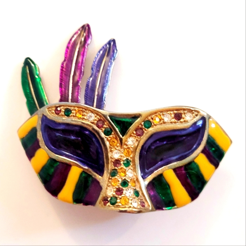 Mardi Gras Mask Pill Box
